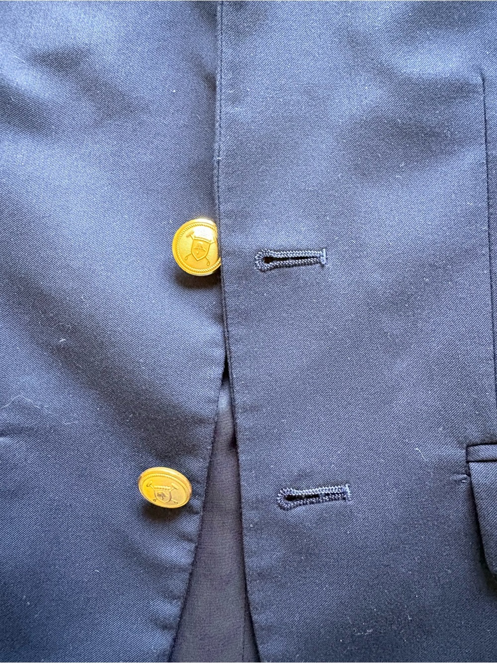 Boys Lauren- Ralph Lauren Navy Blue Blazer with Gold Buttons-10R - Picture 11 of 15
